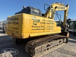 Used Excavator,Back of used Excavator,Back of used Komatsu,Used Komatsu,Used Komatsu Excavator in yard